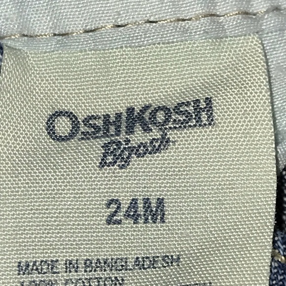OSH KOSH B’GOSH JEAN OVERALL SHORTS 24 M - Picture 7 of 13